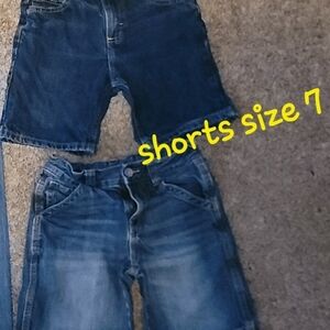 Kids Blue Denim Shorts